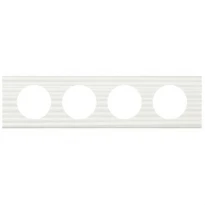 Рамка 4 поста Corian белый рельеф 69014 Legrand Celiane