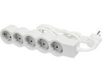 Подовжувач на 5 розеток 16A кабель 3м білий/сірий стандарт 694563 Legrand