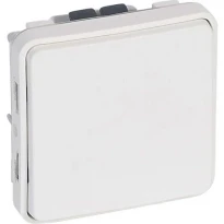 Прохідний вимикач 1-клавішний IP55 білий 69611 Legrand Plexo
