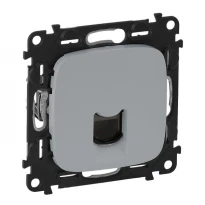 Механізм розетки RJ45 категорії 6 UTP алюміній 753942 Legrand Valena Allure