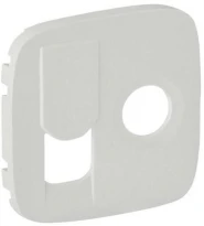 Лицьова панель телевізійної + комп'ютерної TV+RJ45 розетки перламутр 754839 Legrand Valena Allure