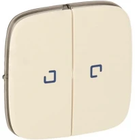 Клавіша 2-клавішного вимикача з підсвічуванням слонова кістка 755226 Legrand Valena Allure