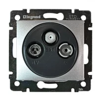 Механизм розетки TV-FM-SAT конечной 2400МГц 14dB алюминий 770136 Legrand Valena