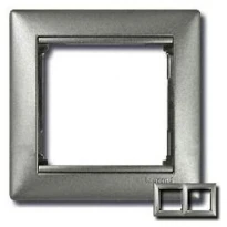 Рамка 2 пости алюміній Legrand Valena 770152