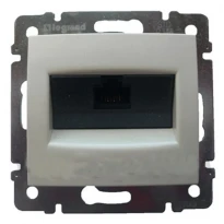 Механізм розетки комп'ютерної RJ45 категорії 5e UTP алюміній 770230 Legrand Valena