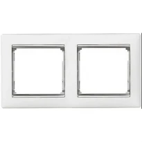 Рамка 2 пости білий/срібний штрих Legrand Valena 770492