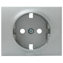 Лицевая панель розетки 2К+З без шторок алюминий Legrand Galea Life 771320