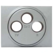 Лицевая панель розетки TV-FM-SAT алюминий Legrand Galea Life 771373