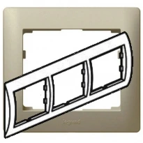 Рамка 3 пости titanium (титан) Legrand Galea Life 771403
