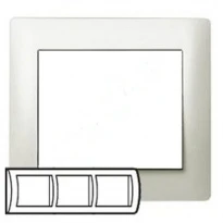 Рамка 3 пости pearl (перламутр) Legrand Galea Life 771503