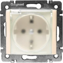 Механизм розетки (2К+3) со шторками и крышкой IP44 слоновая кость 774120 Legrand Valena
