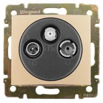 Механизм розетки TV-FM-SAT конечной 2400МГц 14dB слоновая кость 774336 Legrand Valena
