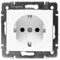 Механизм розетки (2К+3) 16А немецкий стандарт белый 774420 Legrand Valena