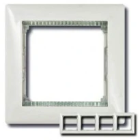 Рамка 4 поста белый/кристалл Legrand Valena 774464