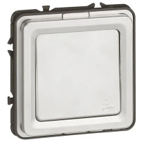 Выключатель универсальный 1-клавишный IP55 IK10 Soliroc алюминий 77811 Legrand