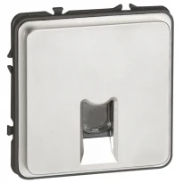 Розетка компьютерная 1хRJ45 Cat.5 FTP IP20 IK10 Soliroc алюминий 77891 Legrand
