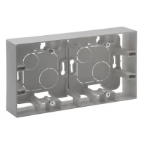Коробка накладного монтажа 2 постовая 863398 алюминий Niloe Step Legrand