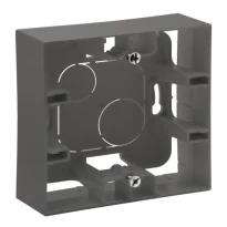 Коробка накладного монтажа 1 постоваяовая 863497 cталь Niloe Step Legrand