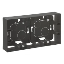Коробка накладного монтажа 2 постовая 863498 cталь Niloe Step Legrand