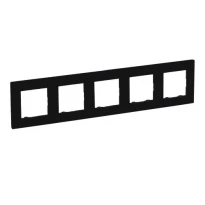 Рамка 5 постовая 863595 черный Niloe Step Legrand