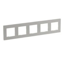 Рамка 5 постовая 863695 жемчужный Niloe Step Legrand