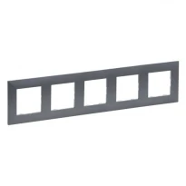 Рамка 5 постовая 863995 фактурная сталь Niloe Step Legrand