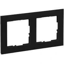 Рамка 2-постовая IP20 IK04 Черный 721522 SUNO LEGRAND