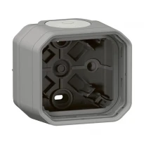 Коробка накладная 1-постовая Серый 069651L PLEXO LEGRAND