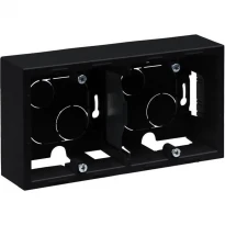 Коробка накладного монтажа 2 поста Черный IP2X IK02 721495 SUNO LEGRAND