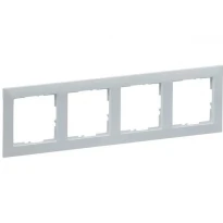 Рамка 4-постовая IP20 IK04 Алюминий 721514 SUNO LEGRAND