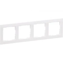 Рамка 4-постовая IP20 IK04 Белый 721504 SUNO LEGRAND