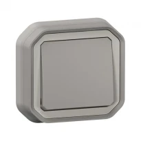 Перемикач 10А сірий IP55 IK08 069811L PLEXO LEGRAND