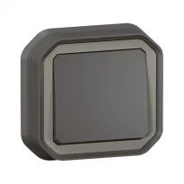 Перемикач 10А вбудований Антрацит IP55 IK08 069881L PLEXO LEGRAND
