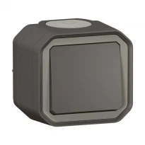 Перемикач 10А накладний Антрацит IP55 IK08 069761L PLEXO LEGRAND