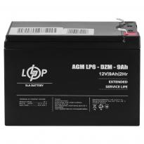 Тяговий свинцево-кислотний акумулятор LP 6-DZM-9Ah 12V 12654 LogicPower