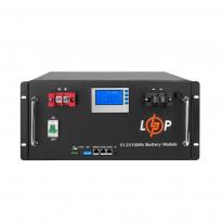 Аккумулятор LP LiFePO4 48V (51,2V) 100Ah (5120Wh) (Smart BMS 100A) с LCD RM 20330 LogicPower