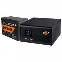 Комплект резервного живлення UPS 1000VA + АКБ LiFePO4 1280W 100Ah 20481 LogicPower