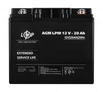 Аккумулятор AGM LPM 12V 20Ah под болт М5 22882 LogicPower