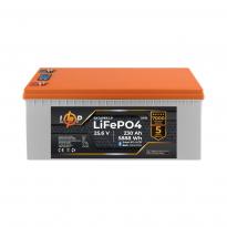 Аккумулятор LP LiFePO4 25,6V 230Ah (5888Wh) (BMS 200A/100А) пластик LCD Smart BT 23535 LogicPower