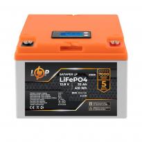 Аккумулятор LP LiFePO4 12,8V 32Ah (410Wh) (BMS 30А/15A) пластик LCD для ИБП 23828 LogicPower
