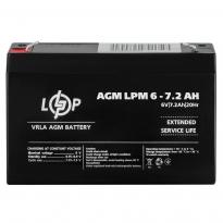 Акумулятор AGM LPM 6V 7.2Ah 3859 LogicPower