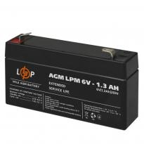 Аккумулятор AGM LPM 6V 1.3Ah 4157 LogicPower