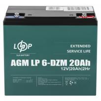 Тяговый свинцово-кислотный аккумулятор LP 6-DZM-20Ah 12V 5438 LogicPower