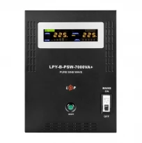 Джерело безперебійного живлення з правильною синусоїдою 48V LPY-B-PSW-7000VA+ 5000W 10A/20A без АКБ 6616 LogicPower