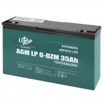Тяговый свинцово-кислотный аккумулятор LP 6-DZM-35Ah 12V 9335 LogicPower