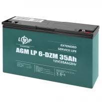 Тяговий свинцево-кислотний акумулятор LP 6-DZM-35Ah 12V 9335 LogicPower