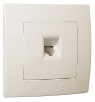 Розетка TF євро біла 32001014 Lillium Natural Kare Makel