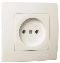 Розетка без заземления белая 32001022 Lillium Natural Kare Makel
