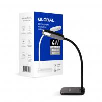 Світлодіодний настільний світильник чорний DL-02 4W 4100K 1-GDL-02-0441-BL Global