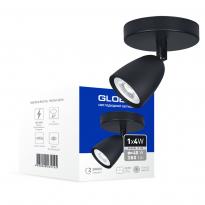 Светодиодный спотовый светильник GSL-01C 4W 4100K черный 1-GSL-10441-CB Global